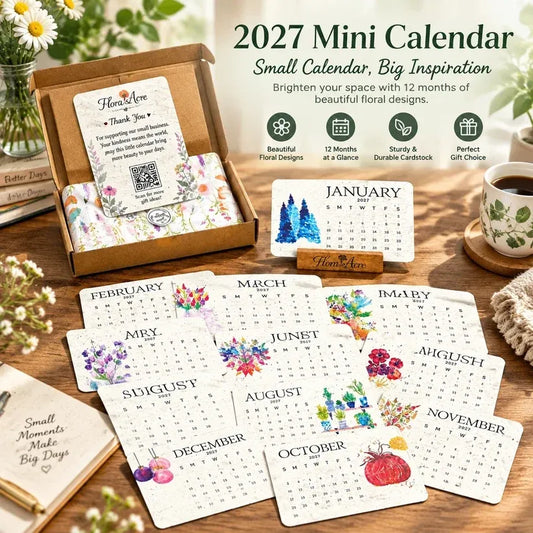 🌱 2027 Plantable Seed Calendar – 12 Months of Growing Joy 🌸